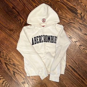 Abercrombie AF white hoodie